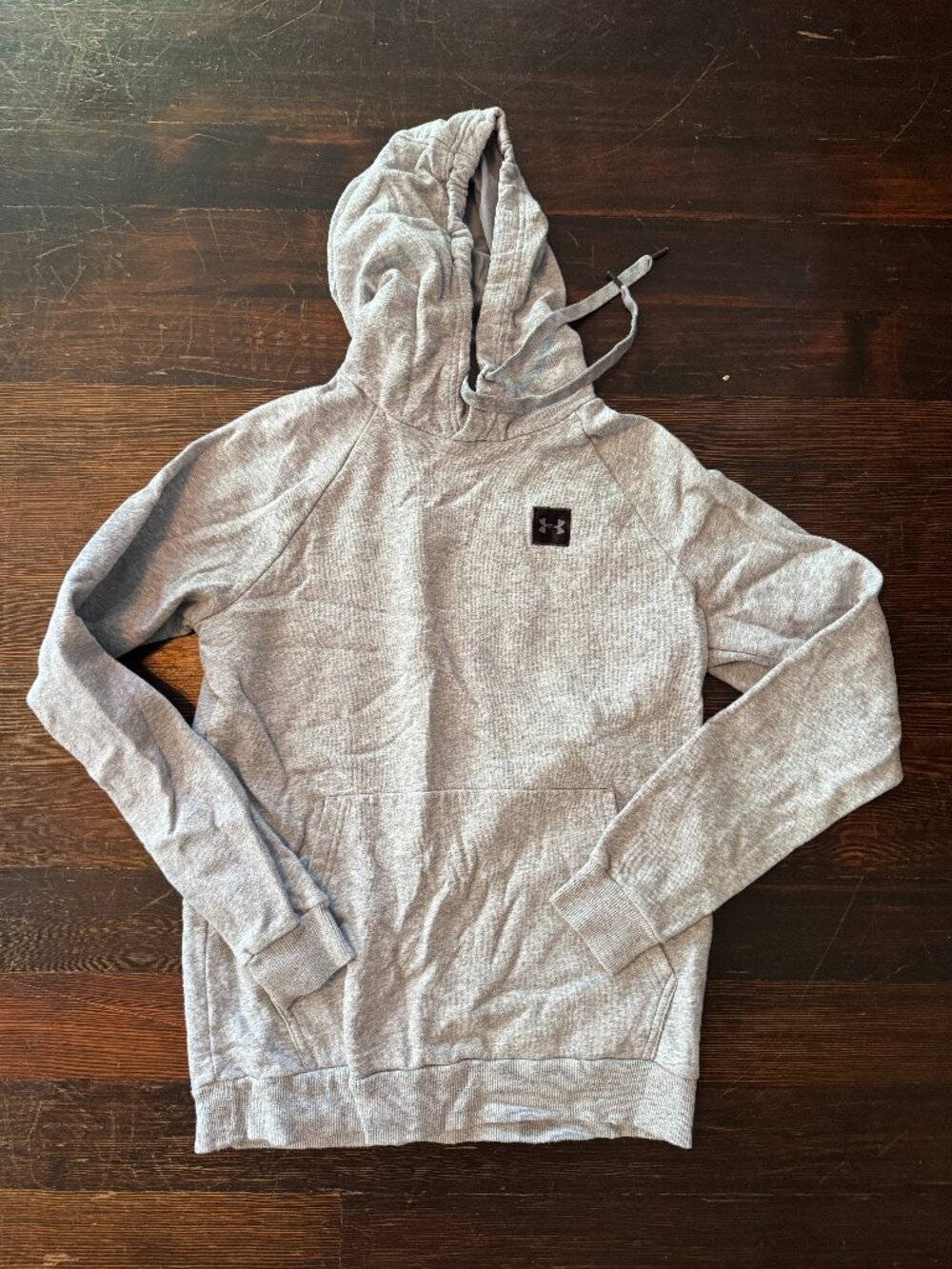 Under Armour Rival Fleece Pullover Hoodie Size Small Gray Used